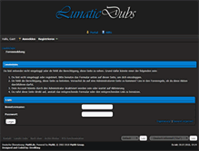 Tablet Screenshot of lunaticdubs.net